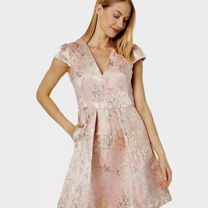 Vince Camuto - Pink & Gold Cocktail Dress NWT